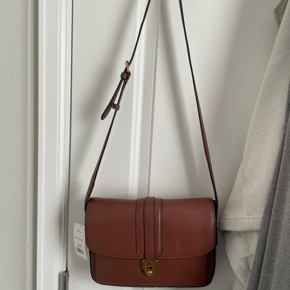 NWT Banana Republic Dark Tan Handbag